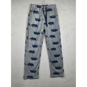 Lucky Brand Pajama Pants Mens S Gray Bears Novelty Cozy Comfort Lounge‎ Sleep